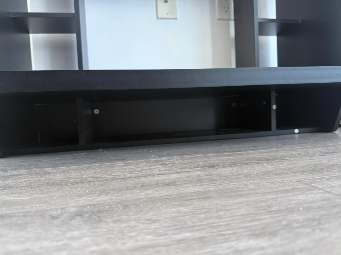 Black Desk with Shelves Wall Mounted - photo 5