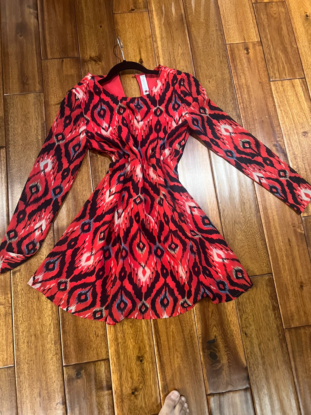Aeropostale Red & Black Animal Print Dress