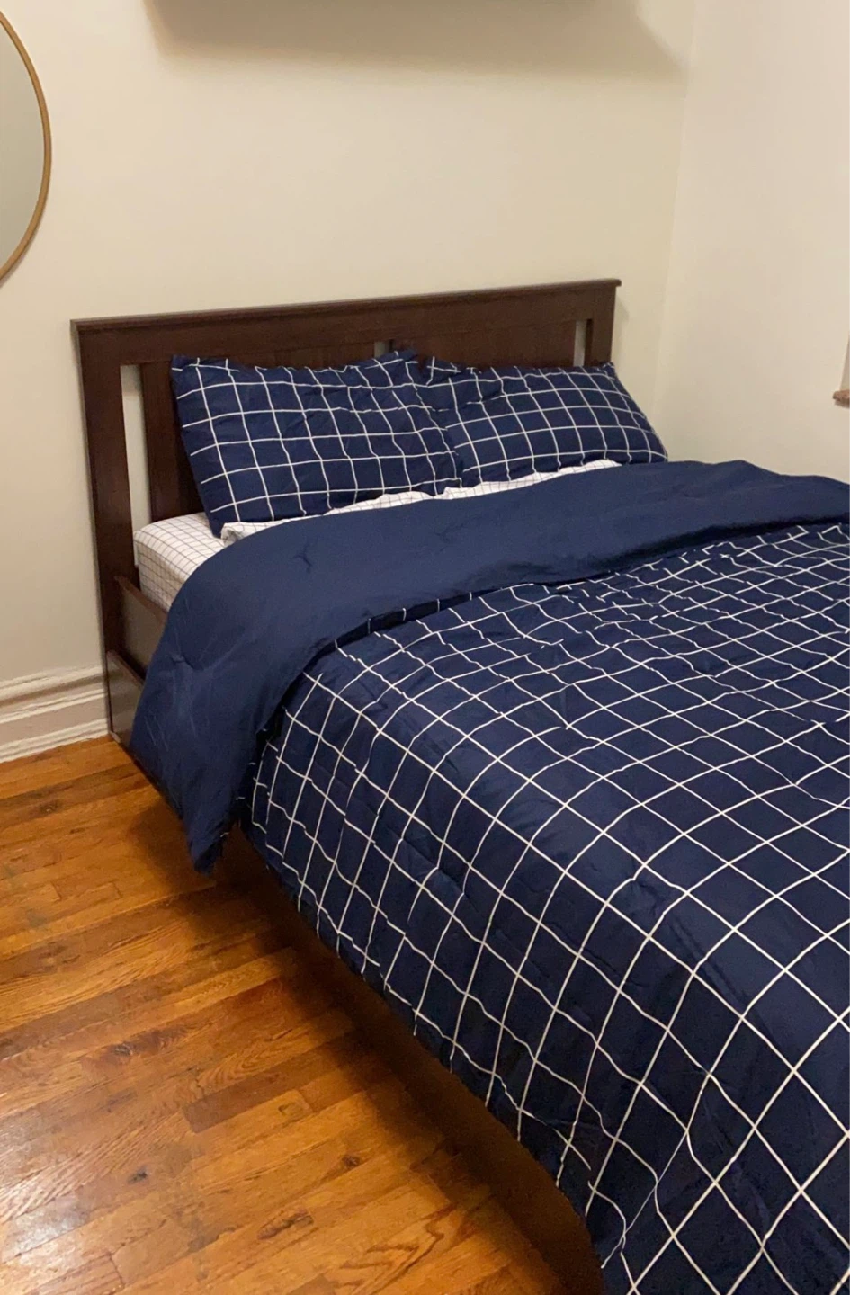 Dark Wood Full Bed Frame with Drawers - photo 2