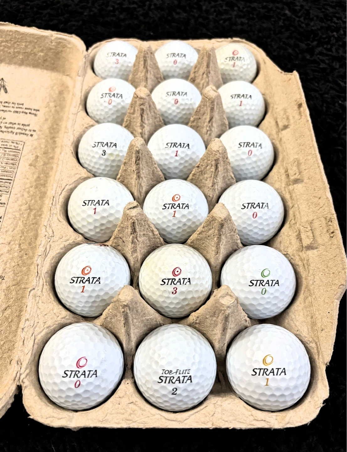 18 Top Flite Strata Golf Balls *Rare*