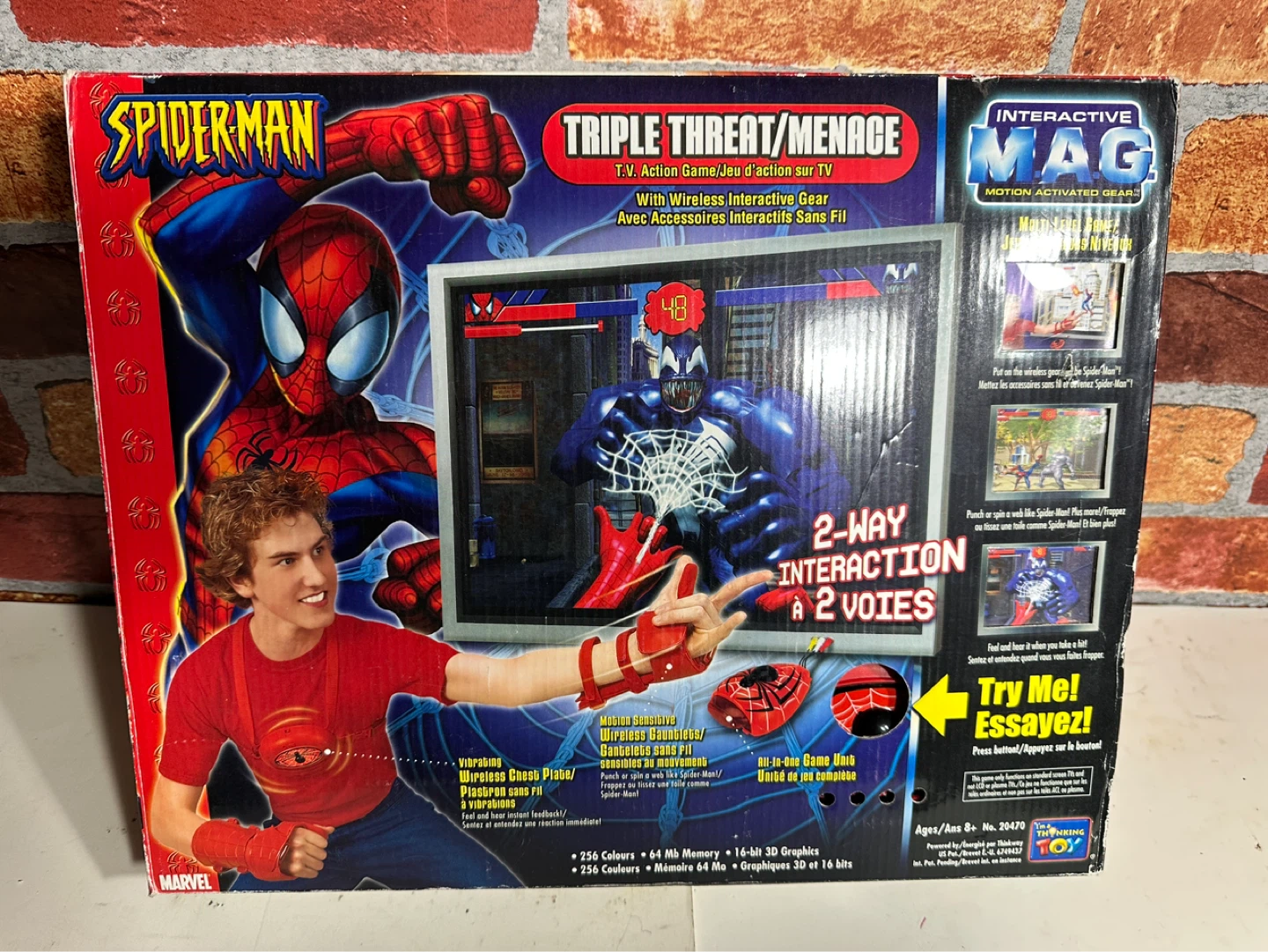 Spider-Man Triple Threat T.V. Action Game - Tested Works
