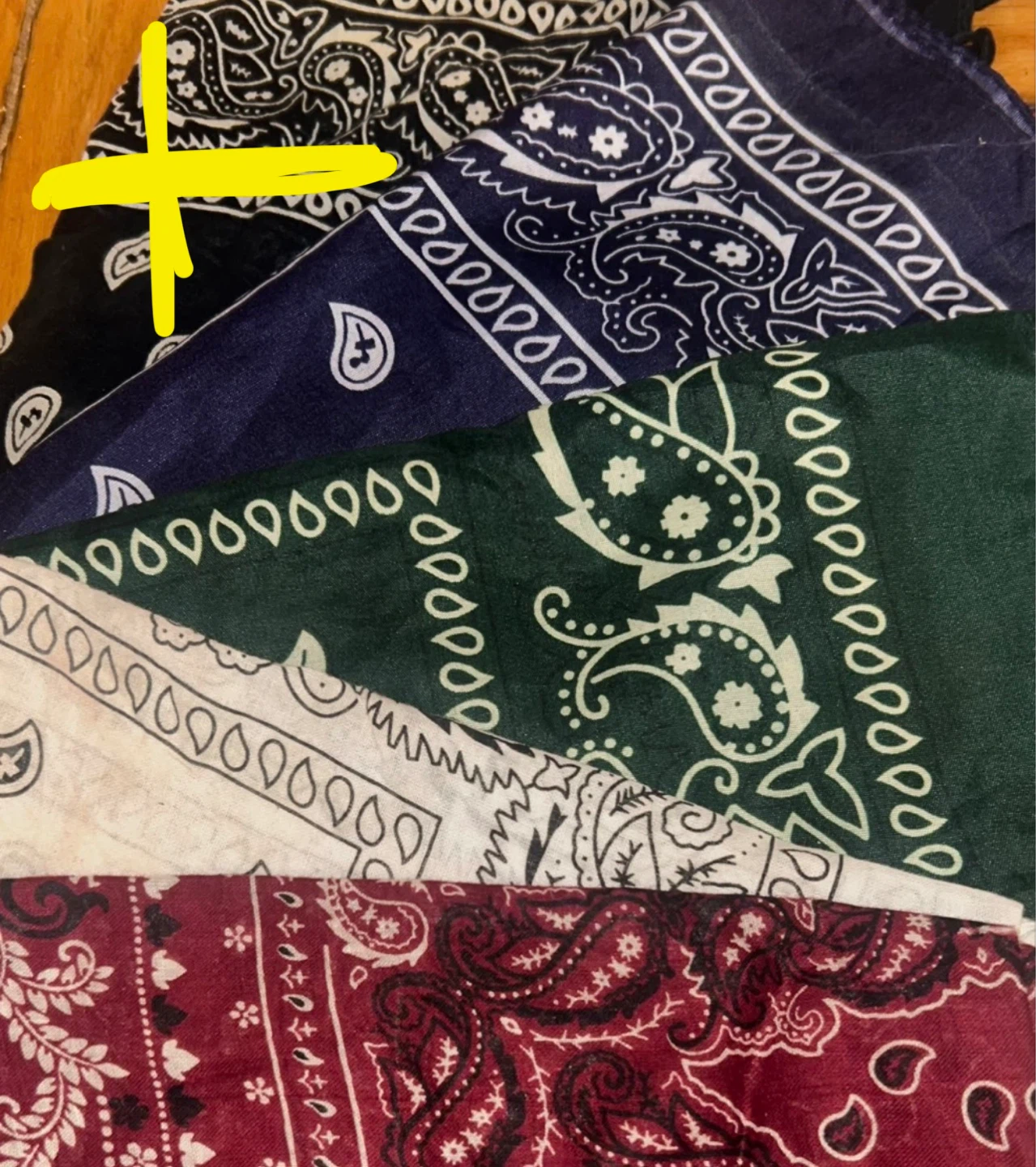 Assorted Paisley Bandanas - 5 Pack (sold separately)
