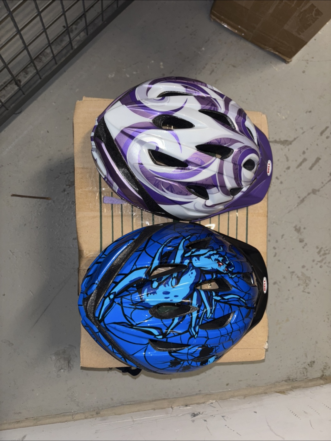 Bell Kids Bike Helmets - Blue Spider & Purple Swirl - photo 3