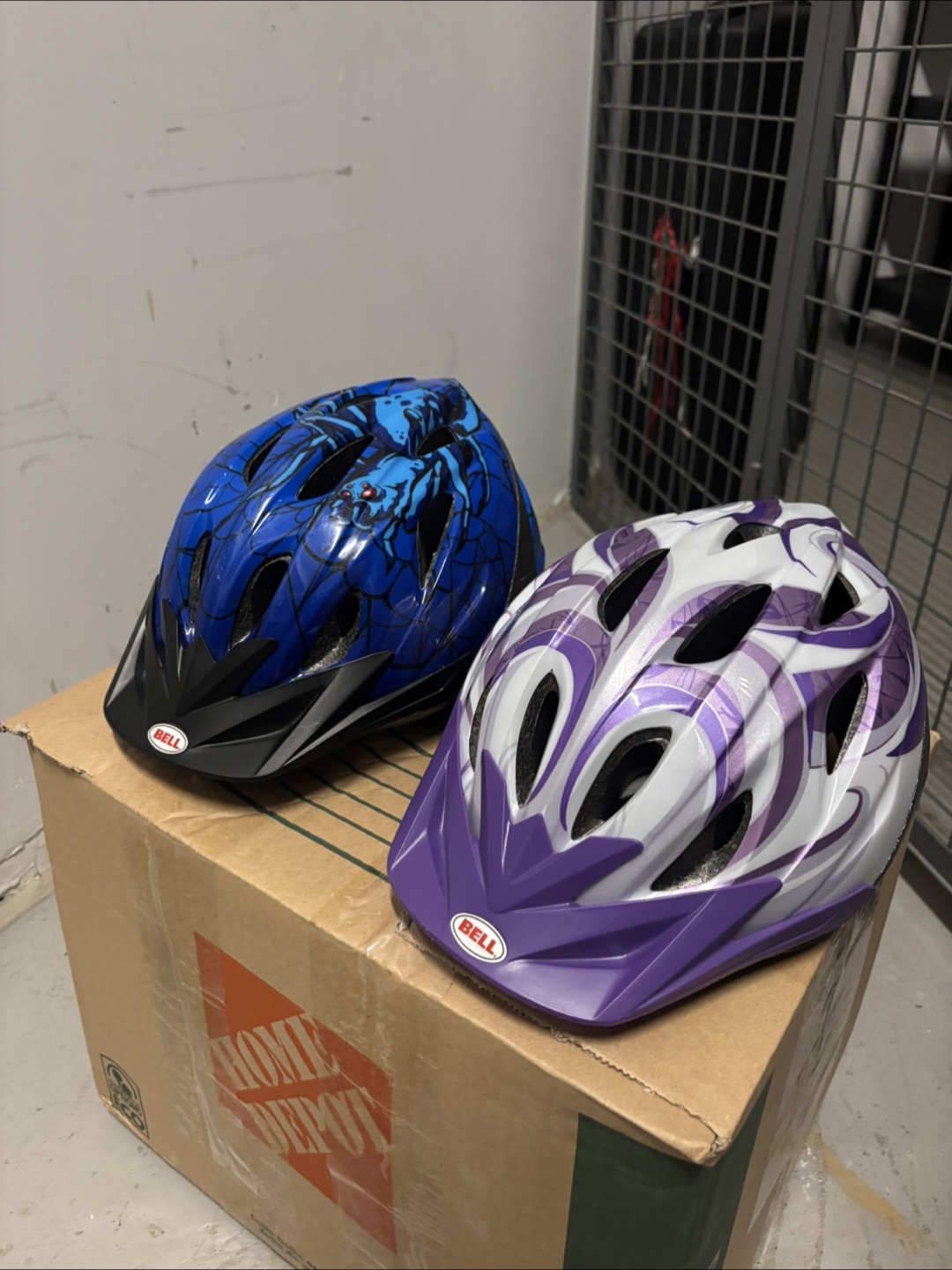Bell Kids Bike Helmets - Blue Spider & Purple Swirl - photo 2
