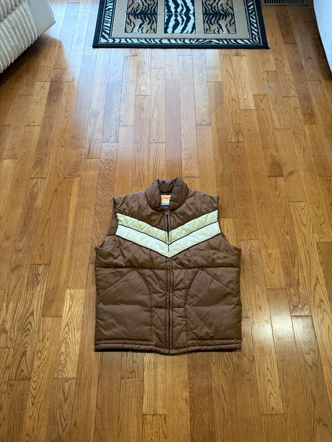 Wild horses puffer vest