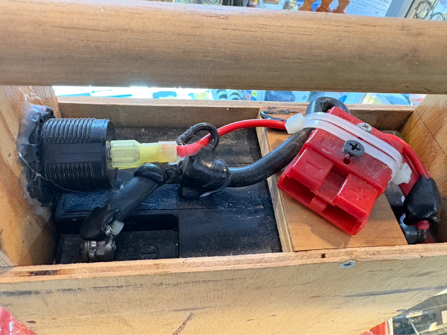 Custom Wooden Power Box with Anderson Connector - photo 2