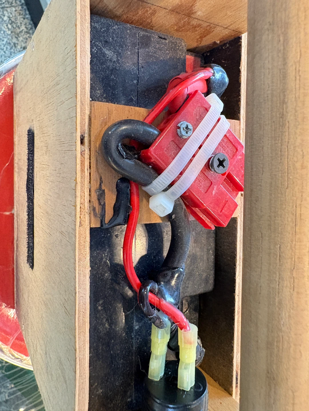 Custom Wooden Power Box with Anderson Connector