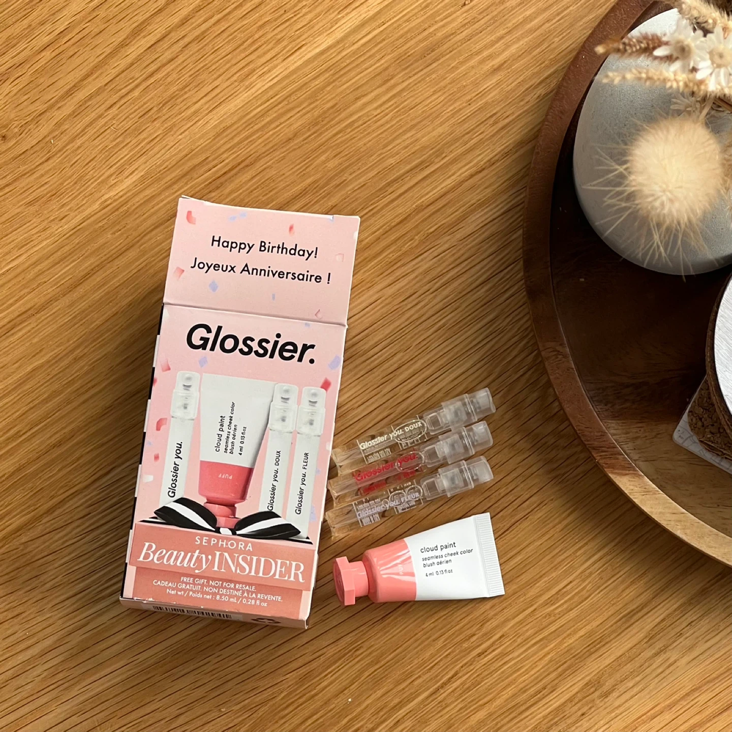 Glossier Cloud Paint & Perfume Tester Set
