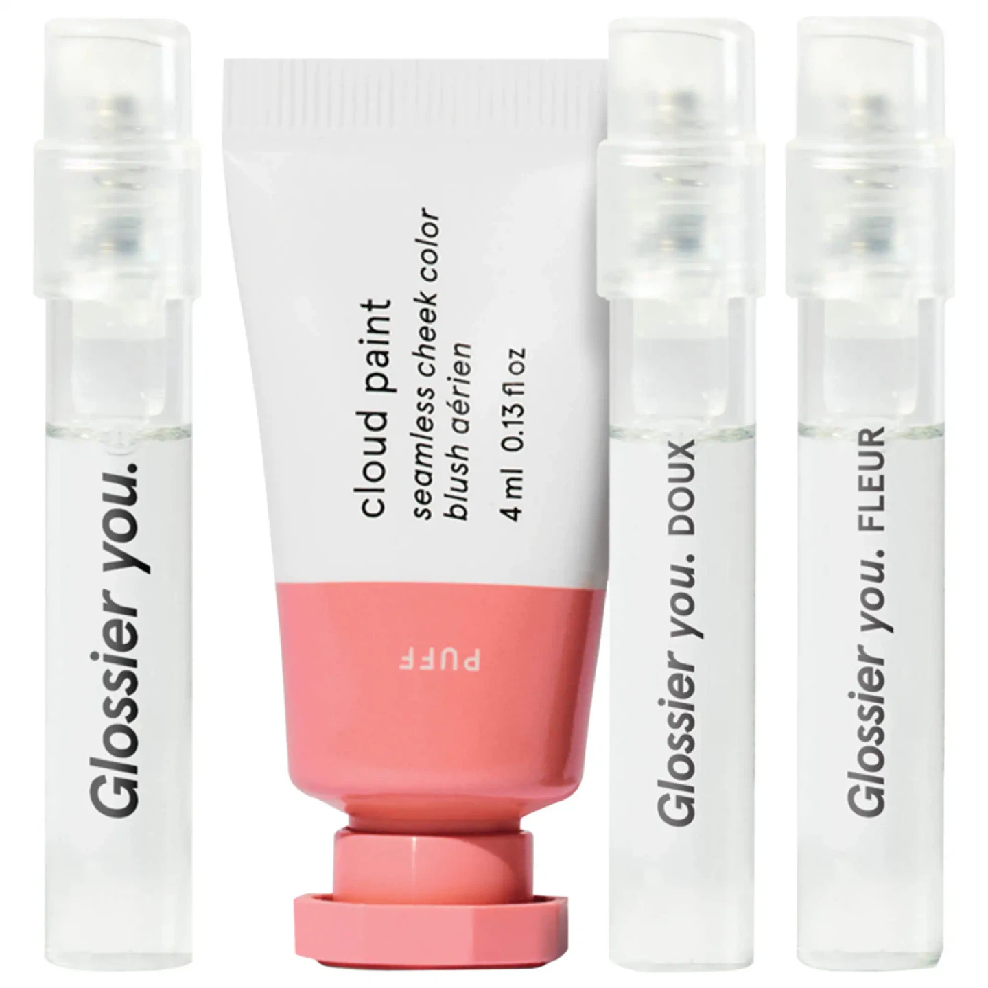 Glossier Cloud Paint & Perfume Tester Set - photo 2