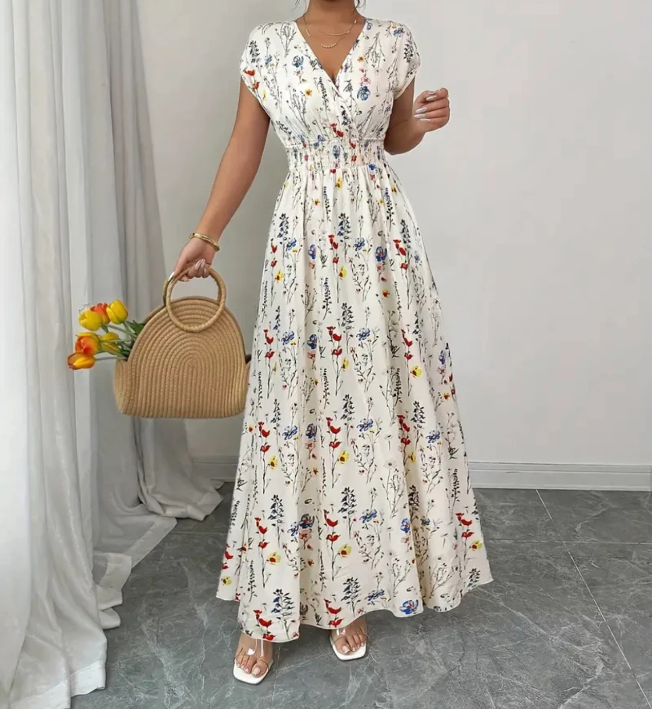 Women's Floral Maxi Dress - photo 4