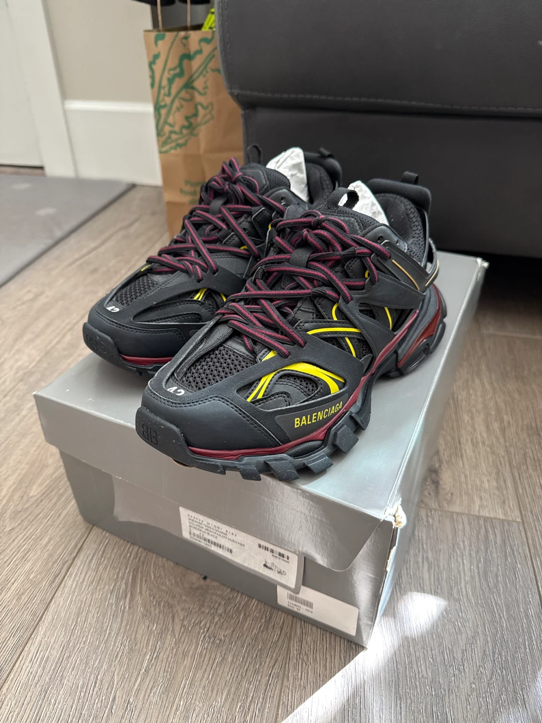 Balenciaga Track Sneakers - Black/Yellow/Red