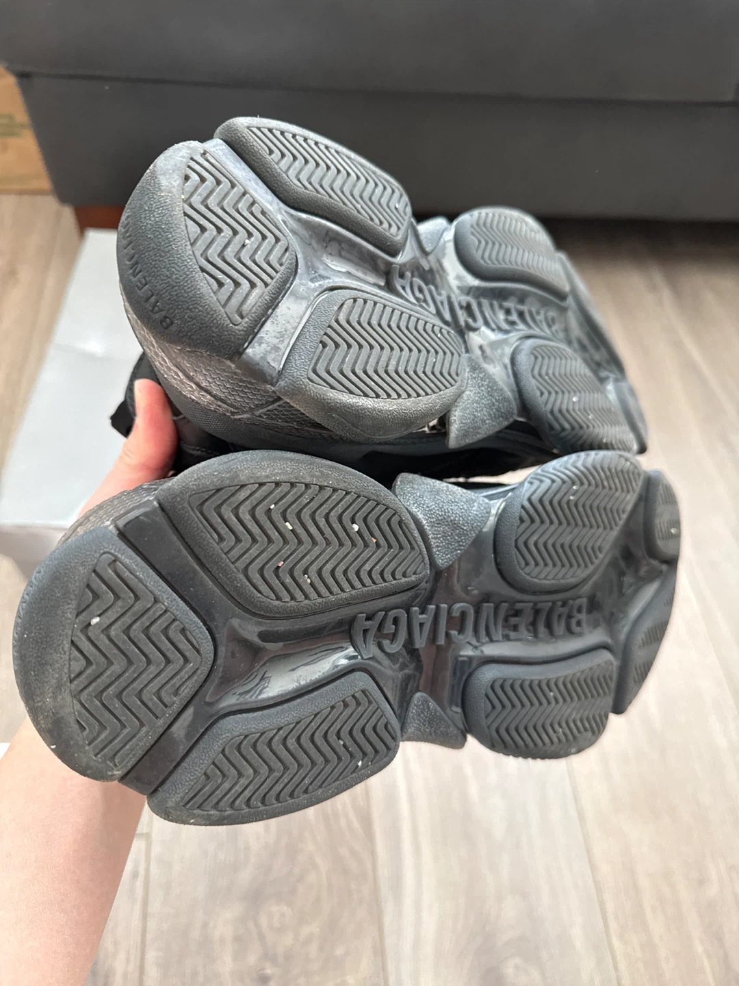 Balenciaga Triple S Sneakers - Black - Size 42 - photo 4