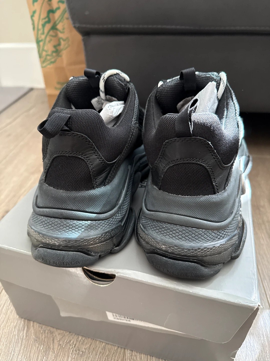 Balenciaga Triple S Sneakers - Black - Size 42 - photo 3