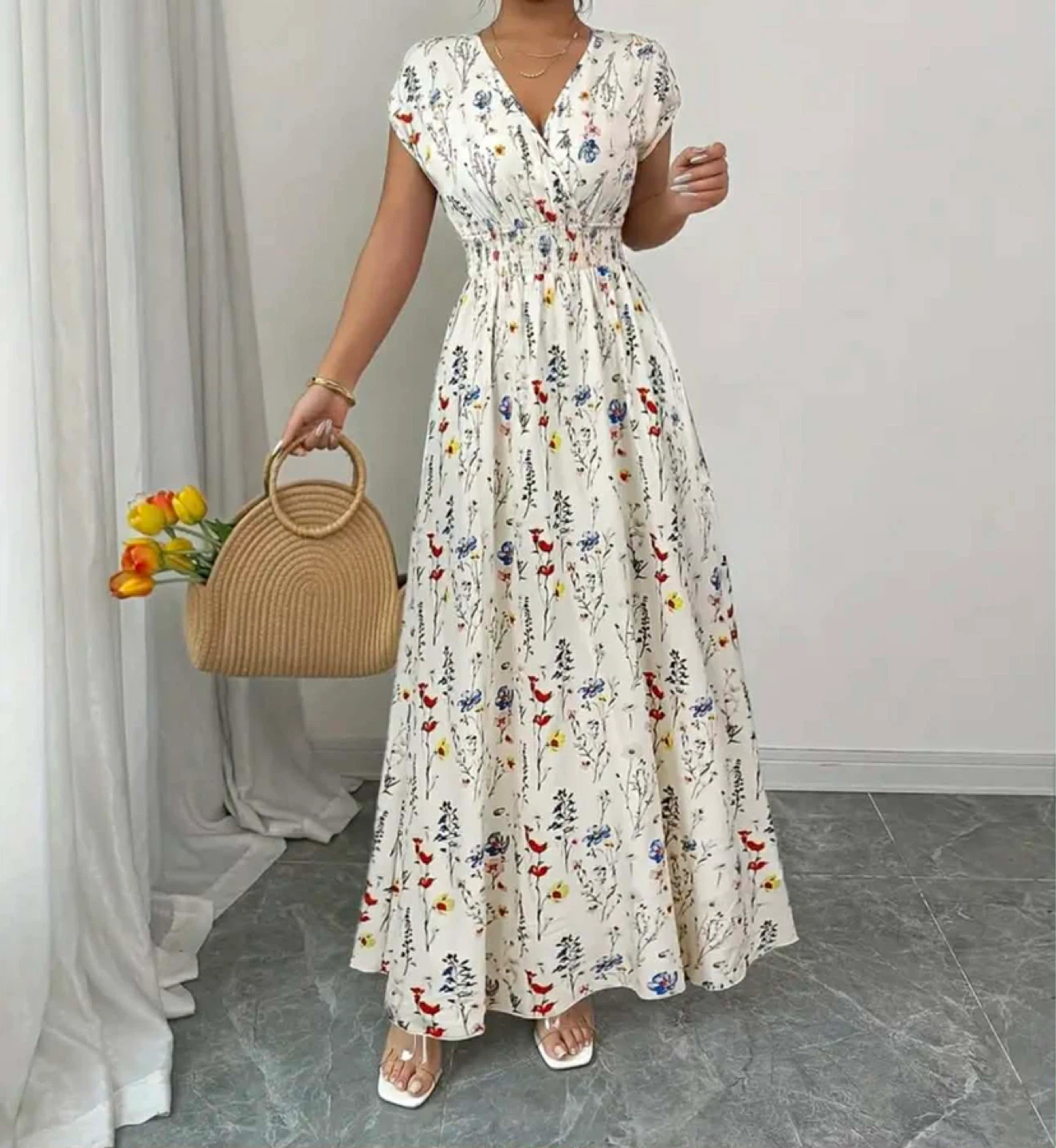 Women's Floral Maxi Dress - photo 4