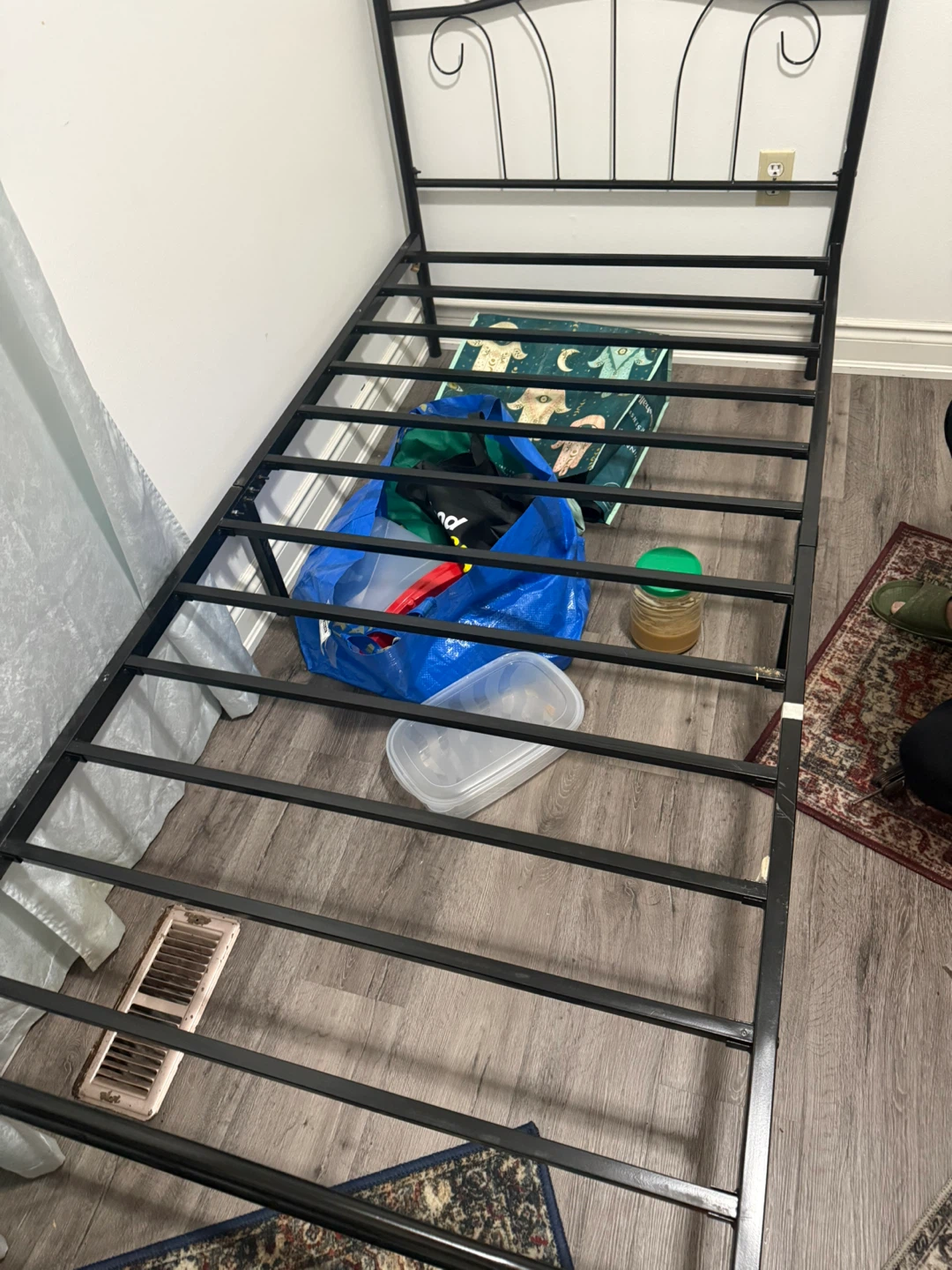 Black Metal Twin Bed Frame