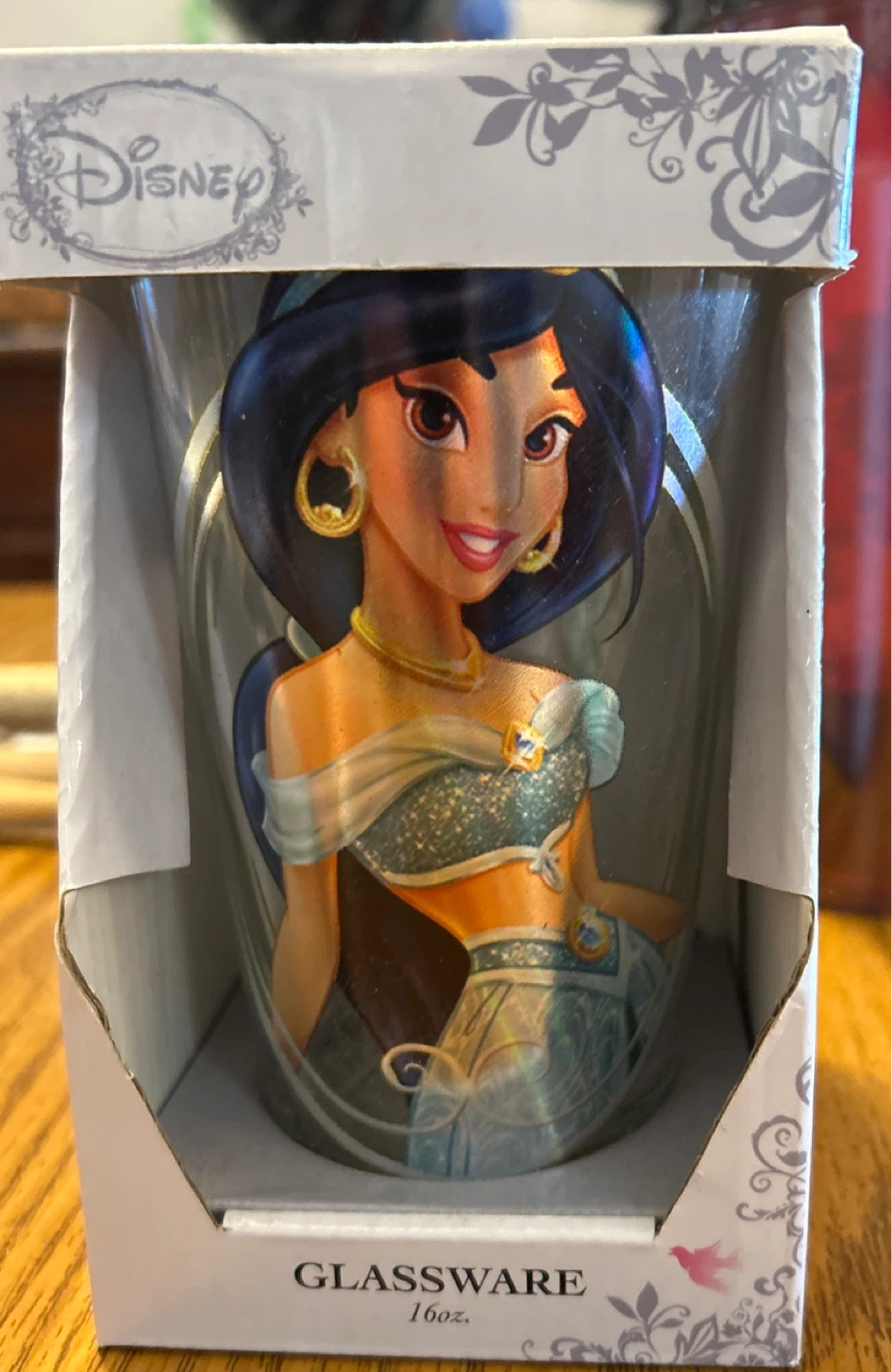 Disney Princess Jasmine Glassware Tumbler 16oz