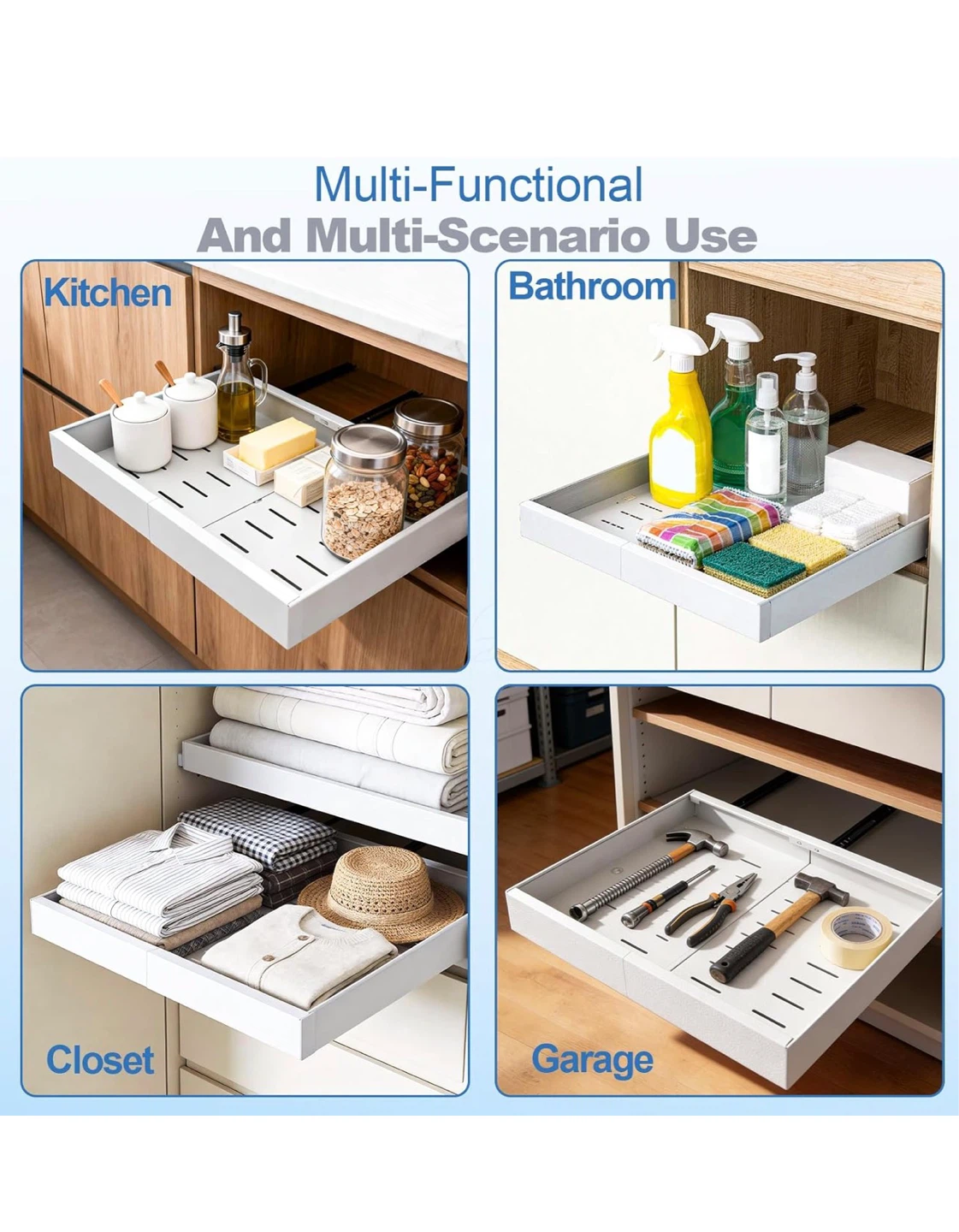 Pull Out Cabinet Organizer Expandable 12"-20" (2 Pack) PC2P - photo 3