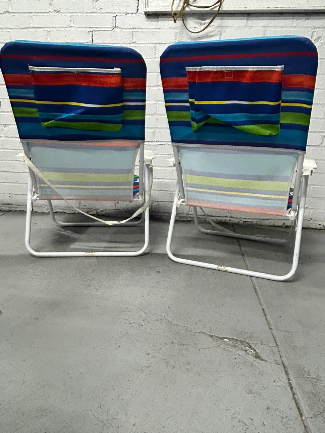 Aloha Beach Chairs Set of 2 Striped Folding - photo 4