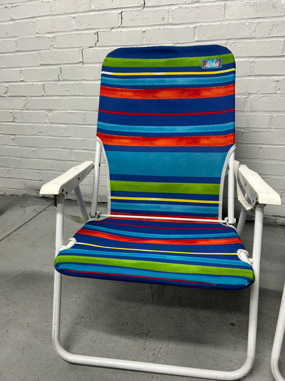 Aloha Beach Chairs Set of 2 Striped Folding - photo 2