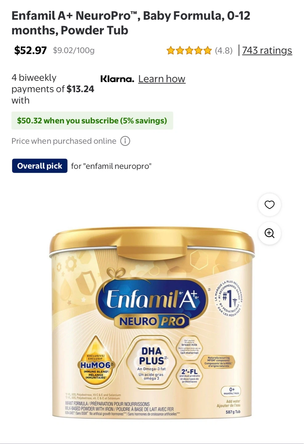 enfamil baby formula powder