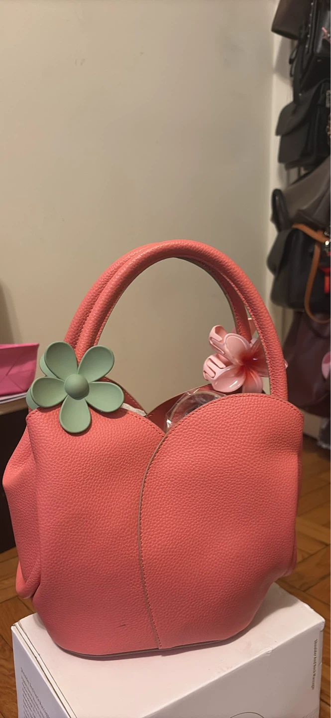 Nanette lepore Pink Floral Top Handle Bag