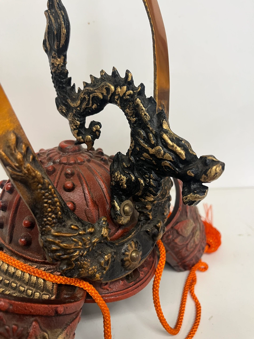 Decorative Samurai Helmet with Dragon Accent - photo 3
