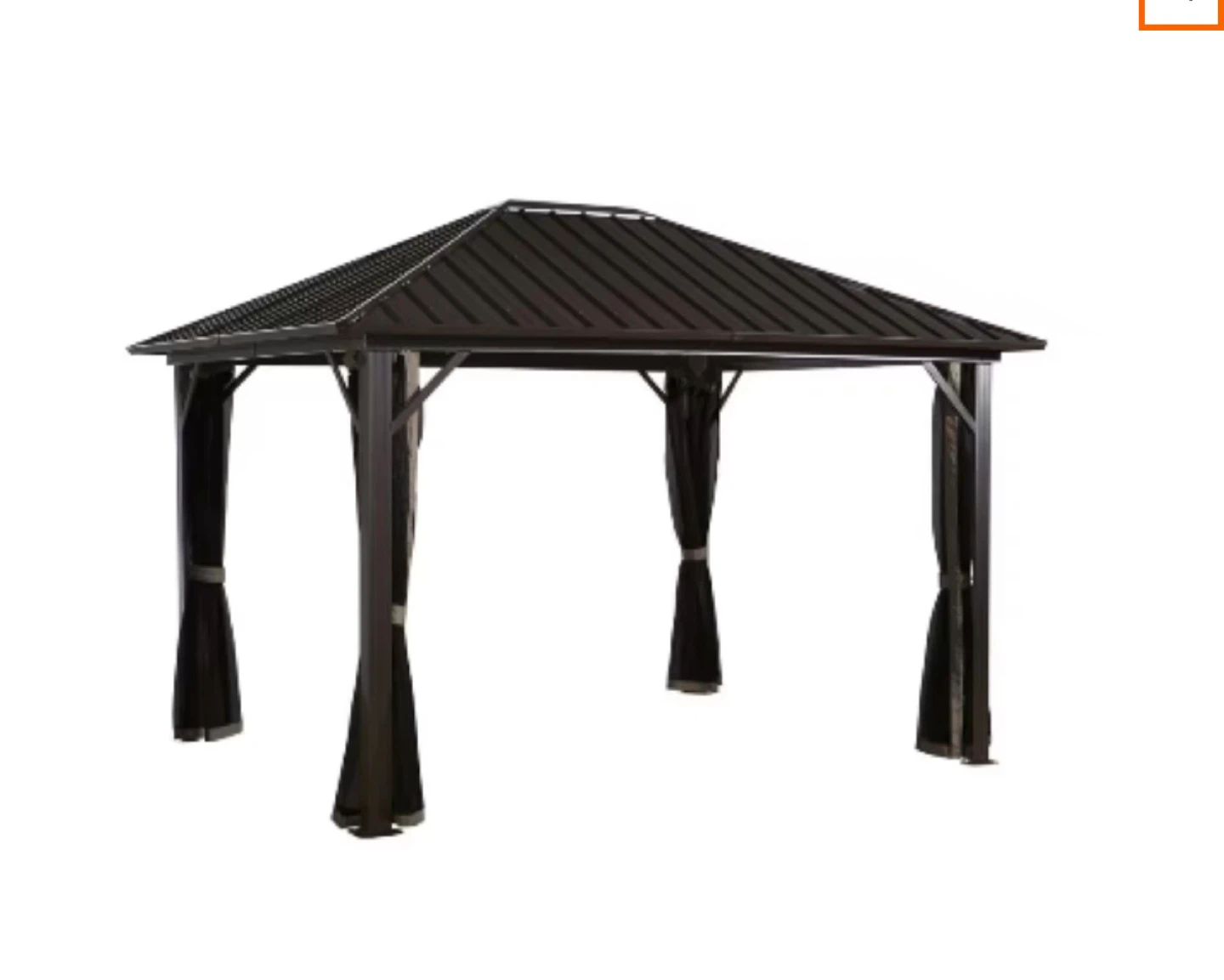 10ft by10ft Gazebo with Curtains