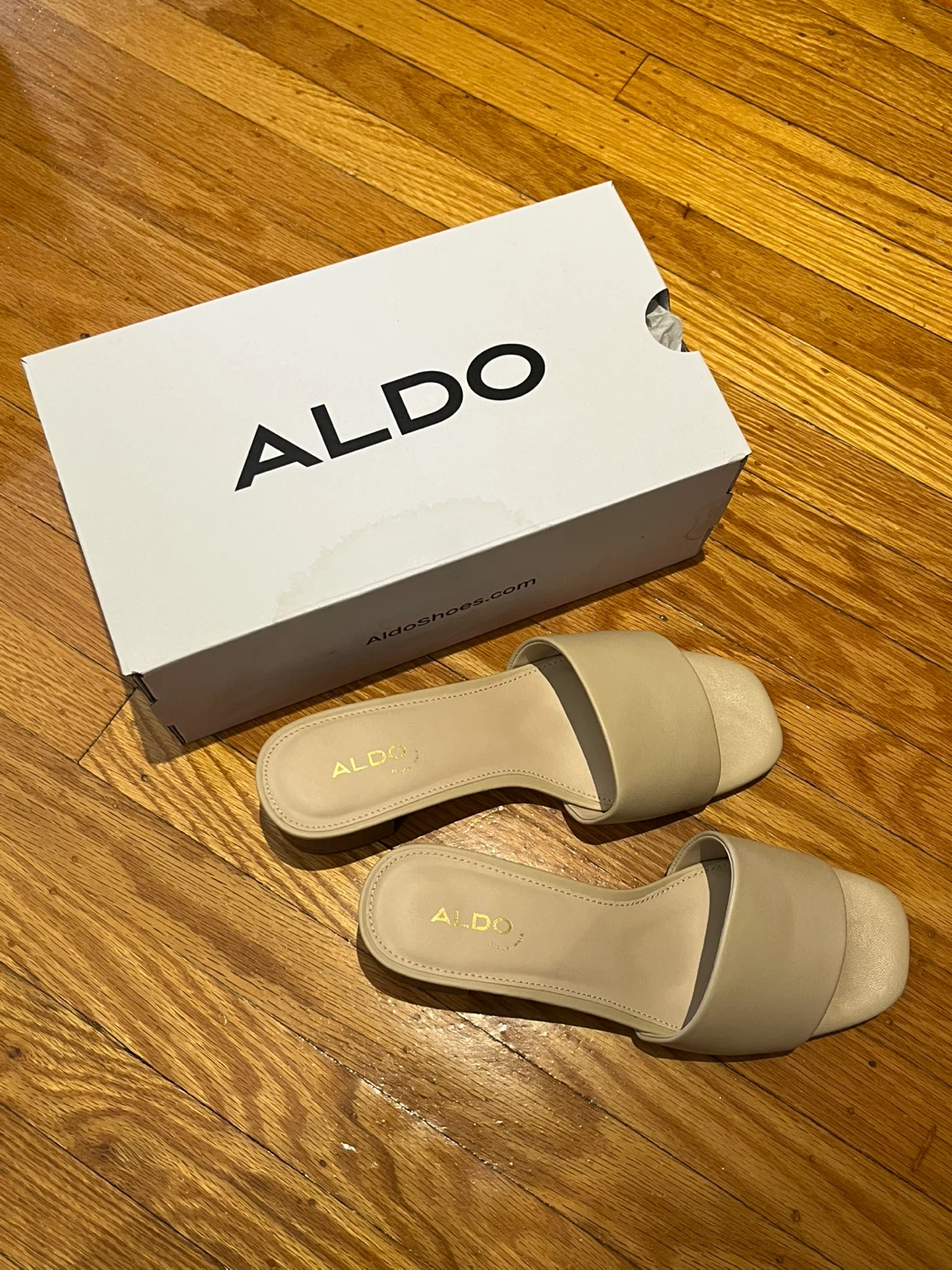 ALDO Women's Slide Sandals Cream US Size 7.5
