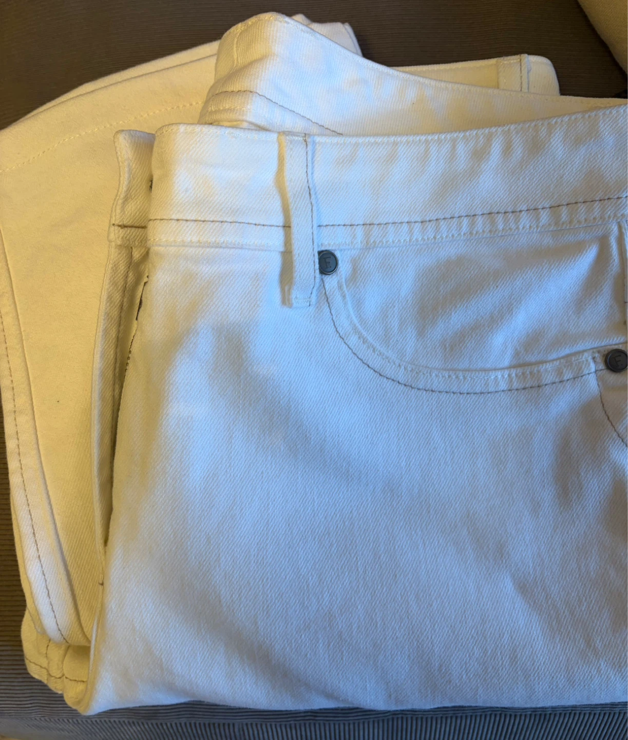Faconnable offwhite jeans size 4 - photo 5