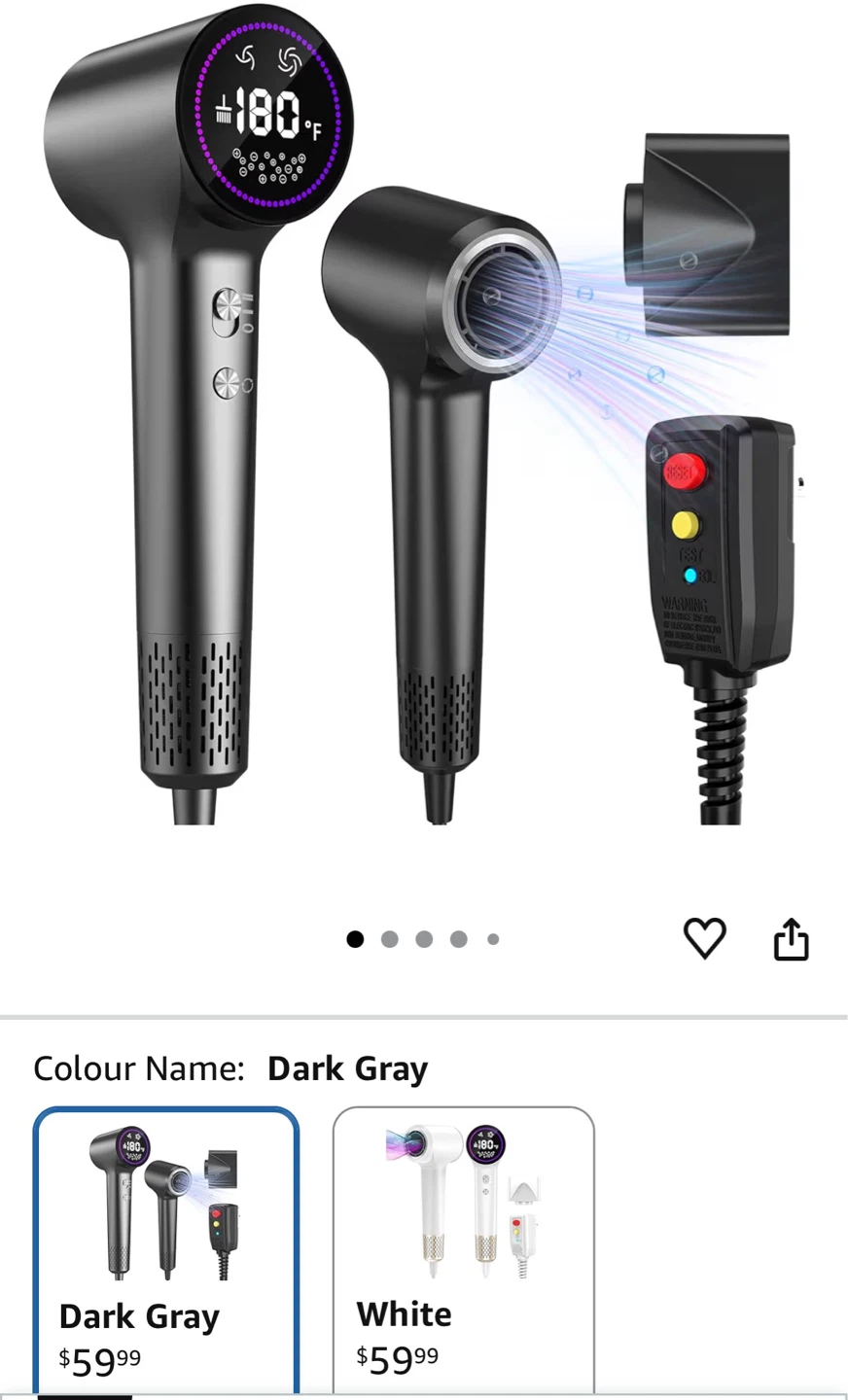 Hair Dryer - Dark Gray - photo 2