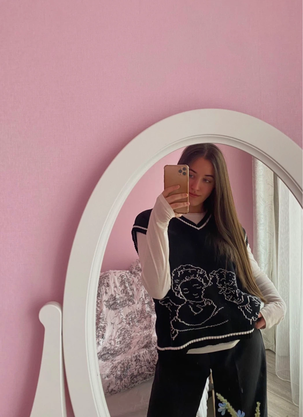 Black Cherub Knit Vest - photo 4