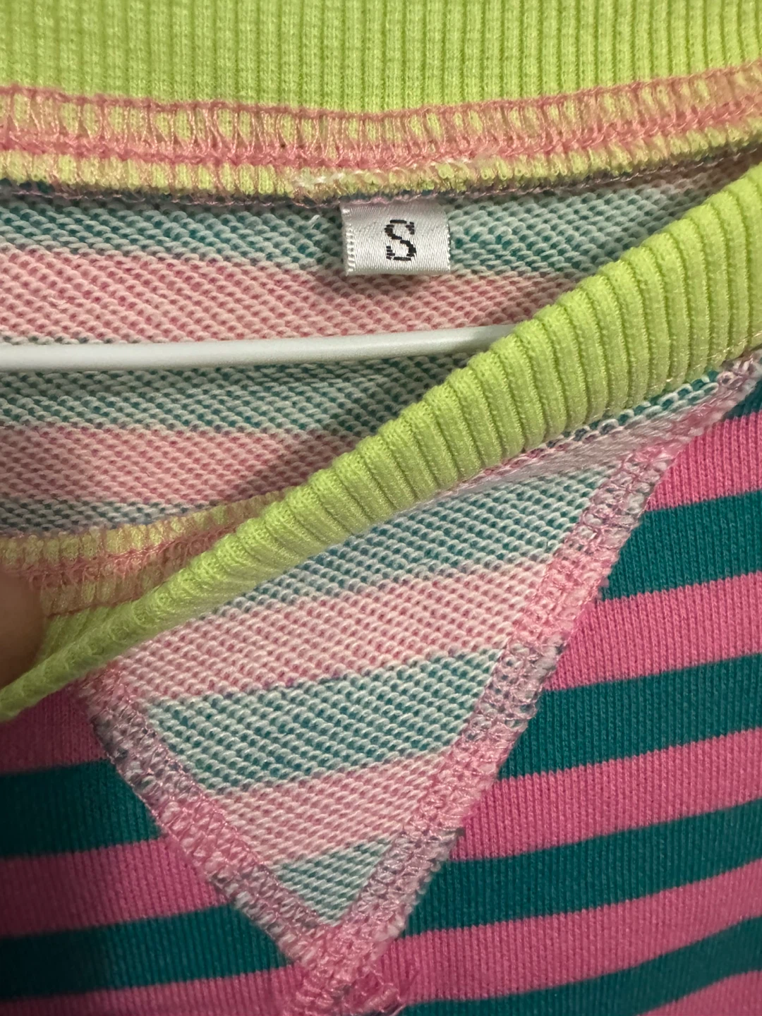 Striped Crewneck Sweatshirt - Size S - photo 5
