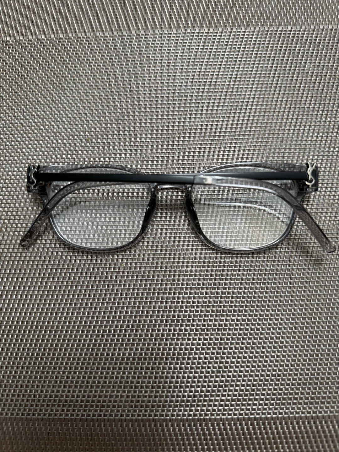 Clear Eyeglasses with Textured Frames YSL - photo 2