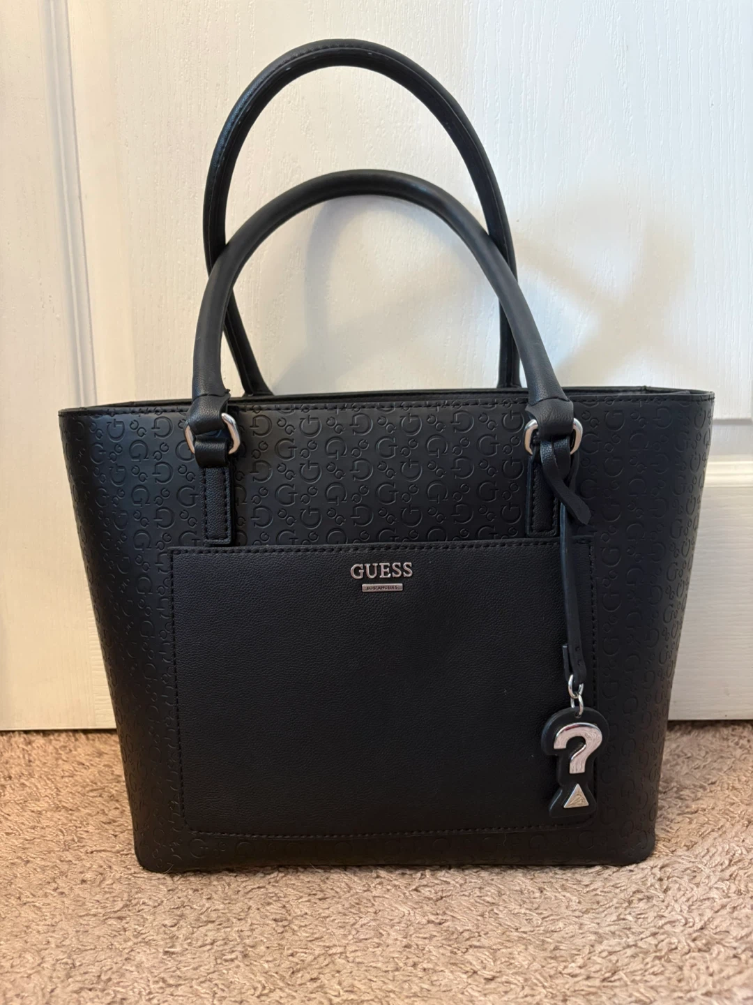 Black Guess Tote Bag