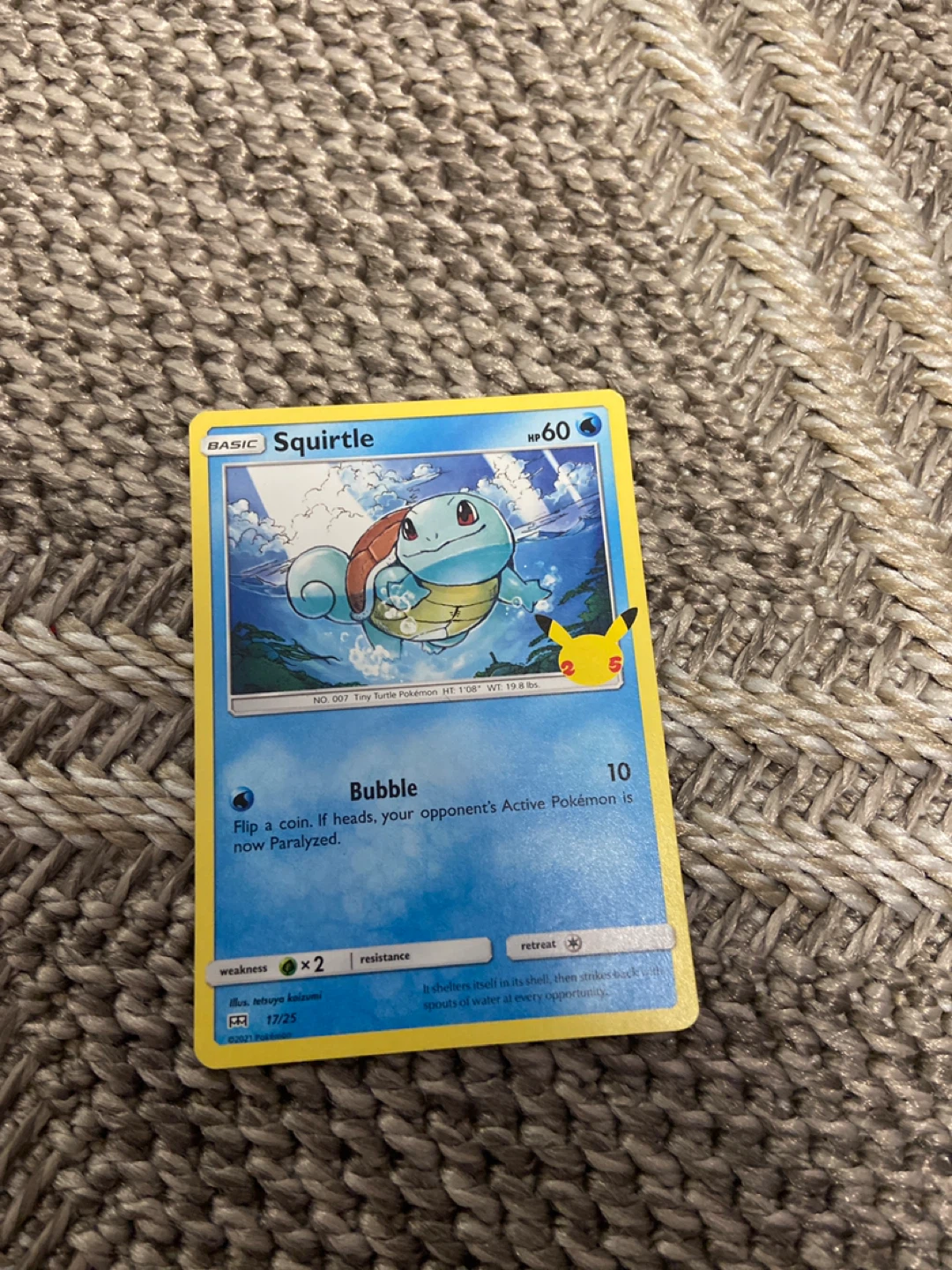 Pokémon Squirtle McDonald’s Card