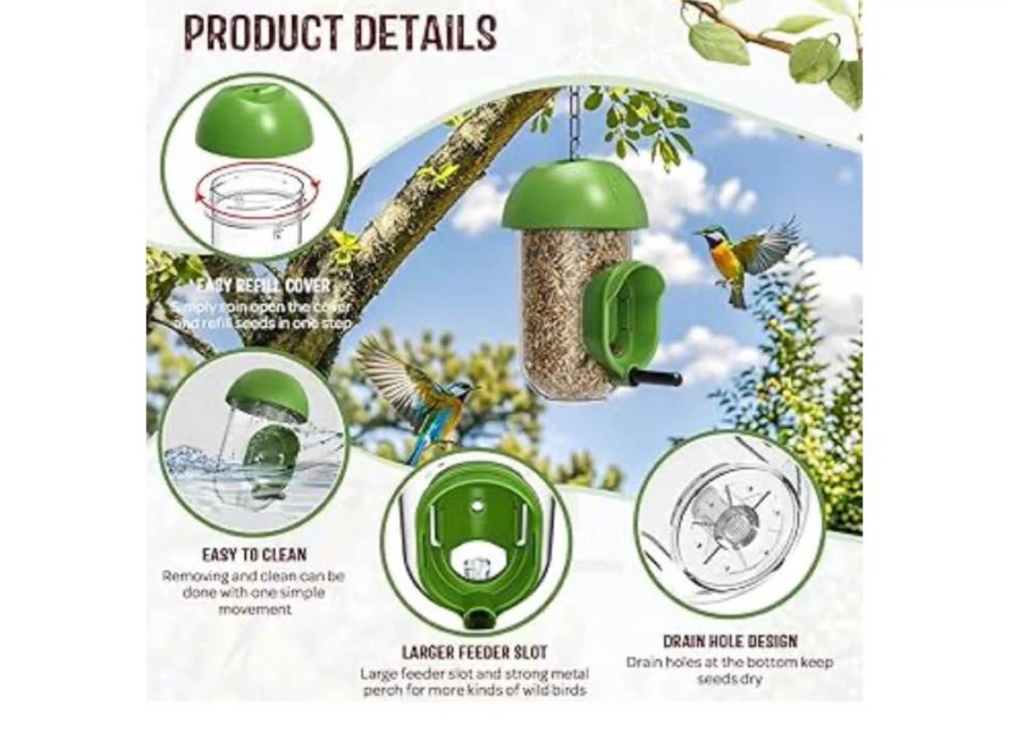 LONA Bird Feeder Silo - photo 3