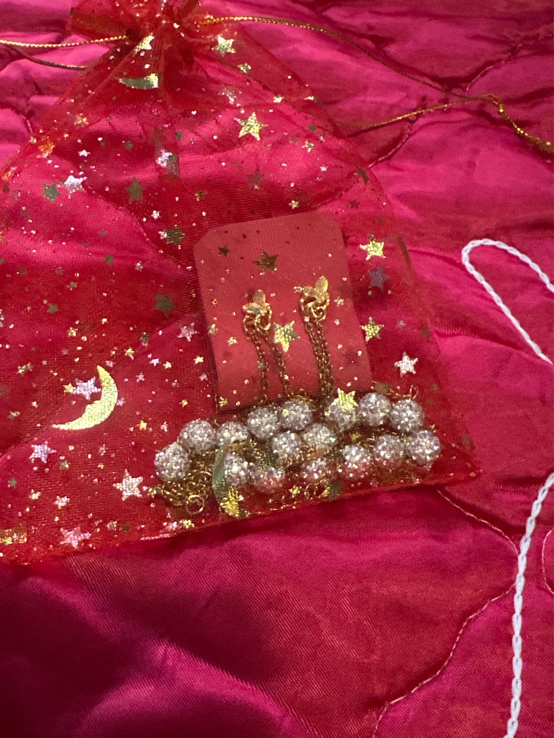 New Crystal ball gold jewelry set - photo 4