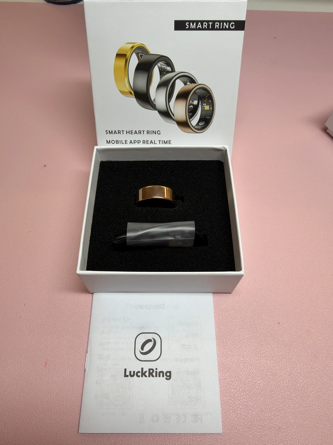 Healthy Smart Ring - Rose Gold, Stainless Steel
