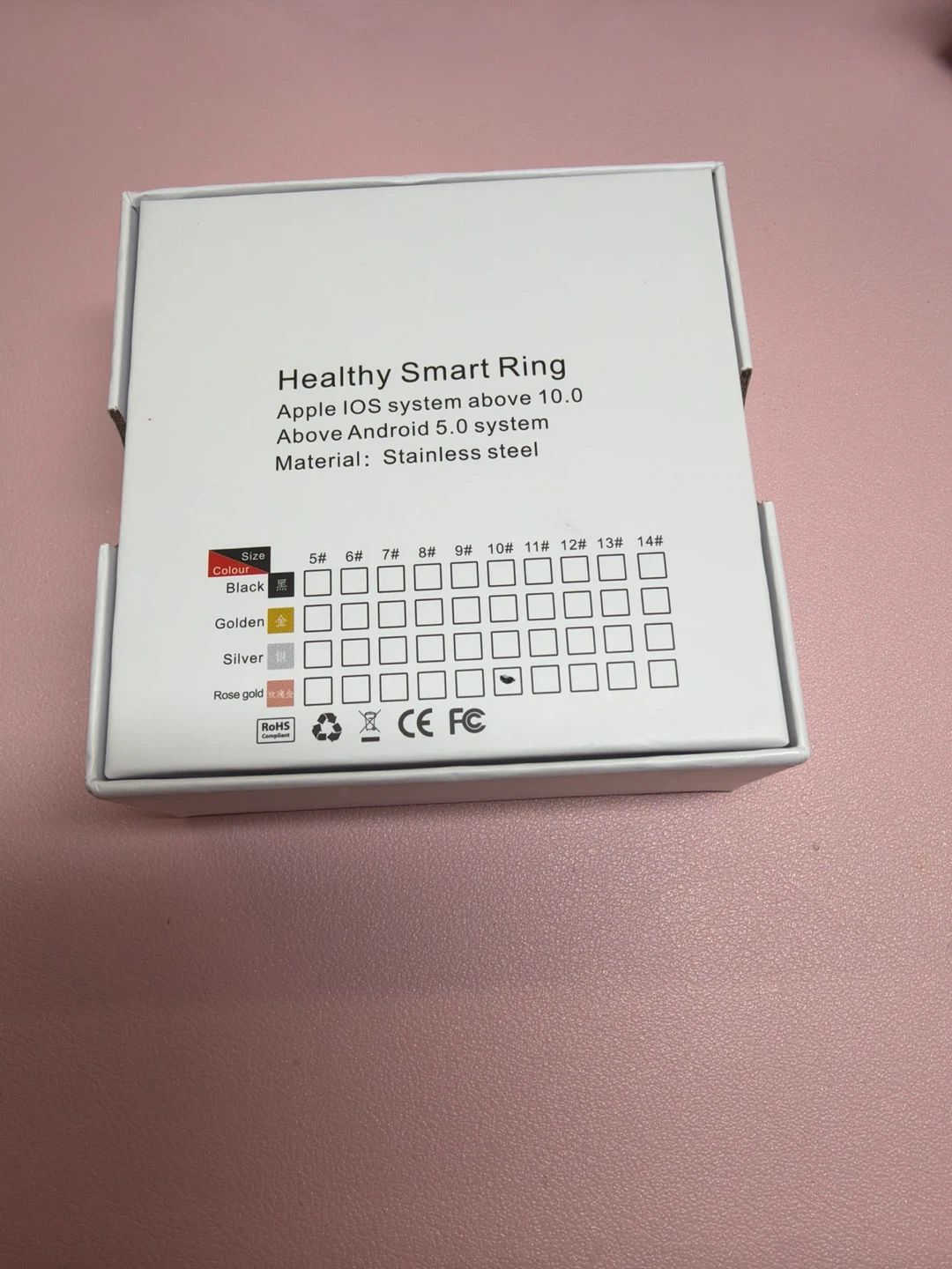 Healthy Smart Ring - Rose Gold, Stainless Steel - photo 4