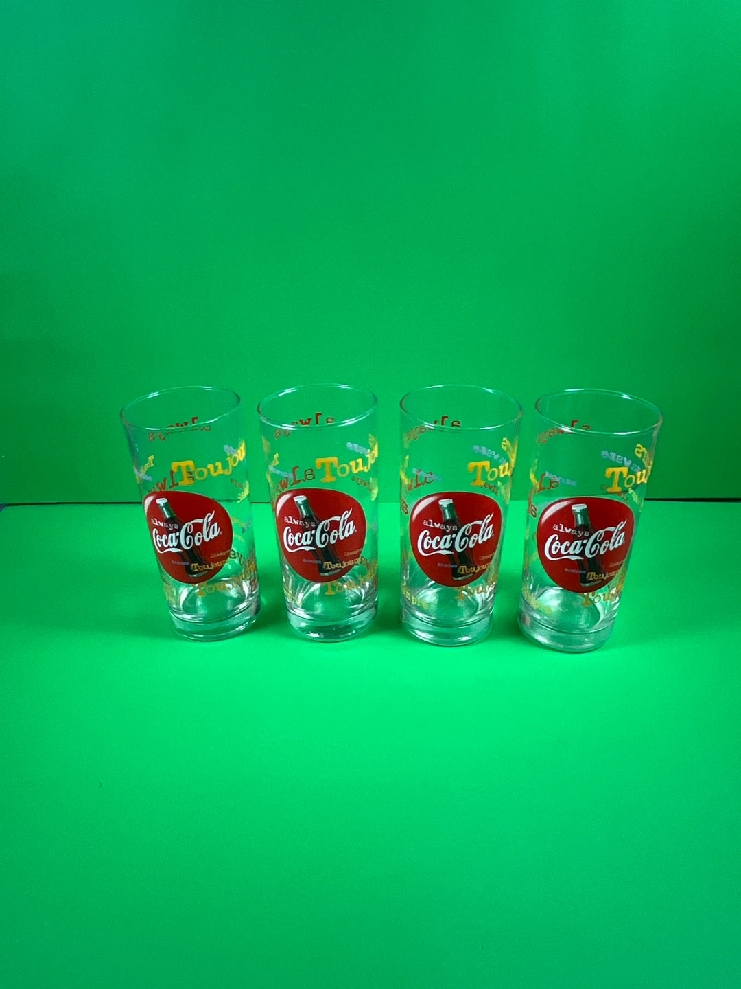 Vintage Set of 4 Coca-Cola Glasses