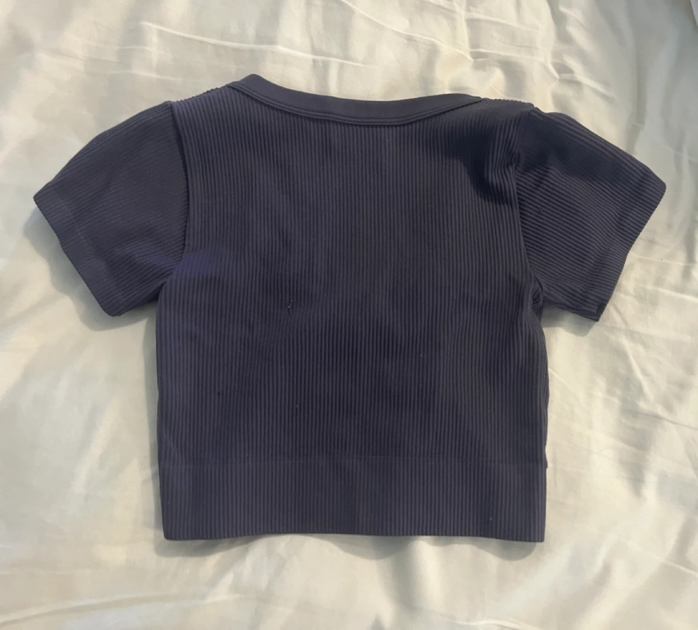 Garage Ribbed V-Neck Cropped Top - photo 2