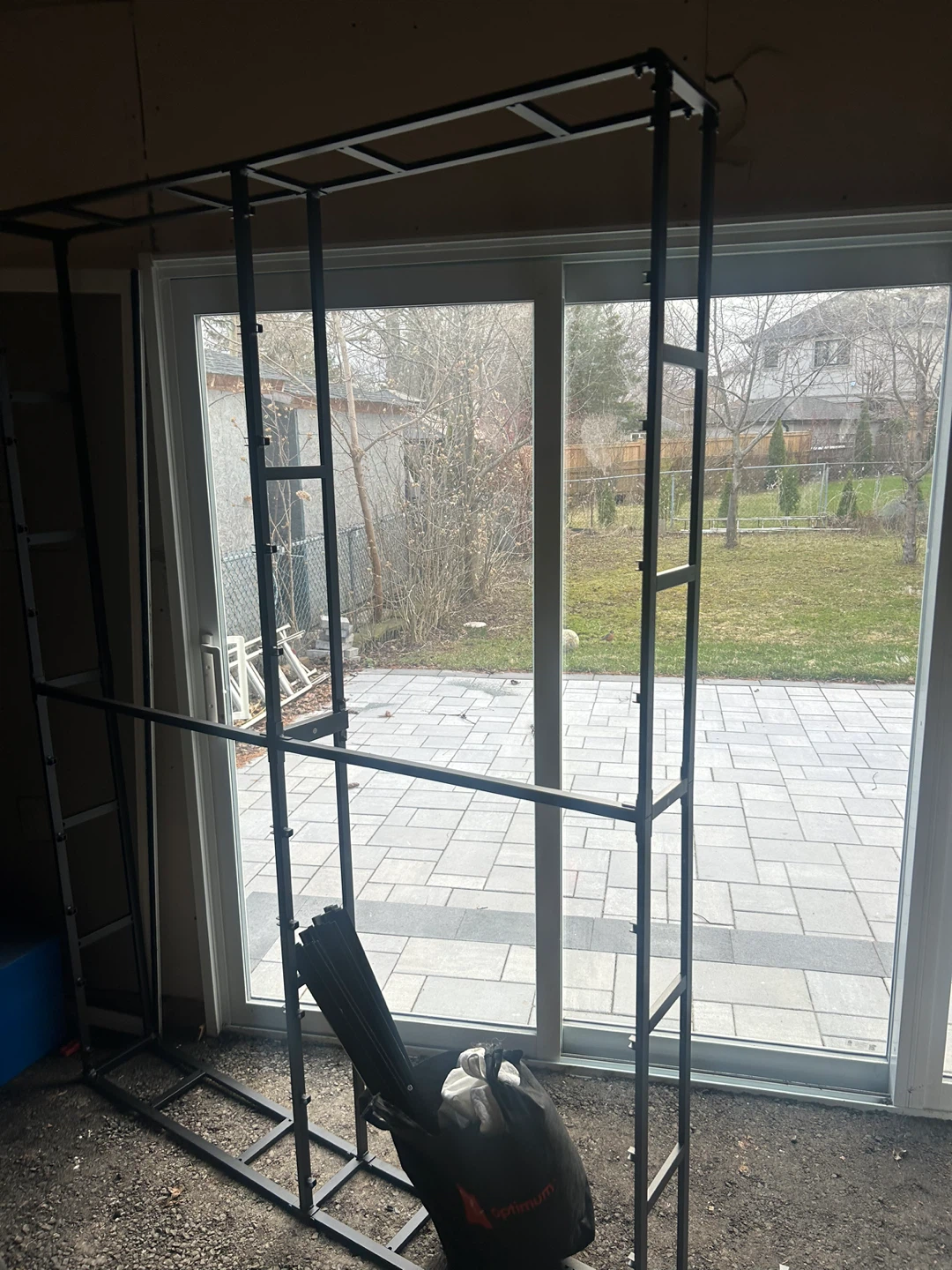 Metal queen size bed Frame with cover