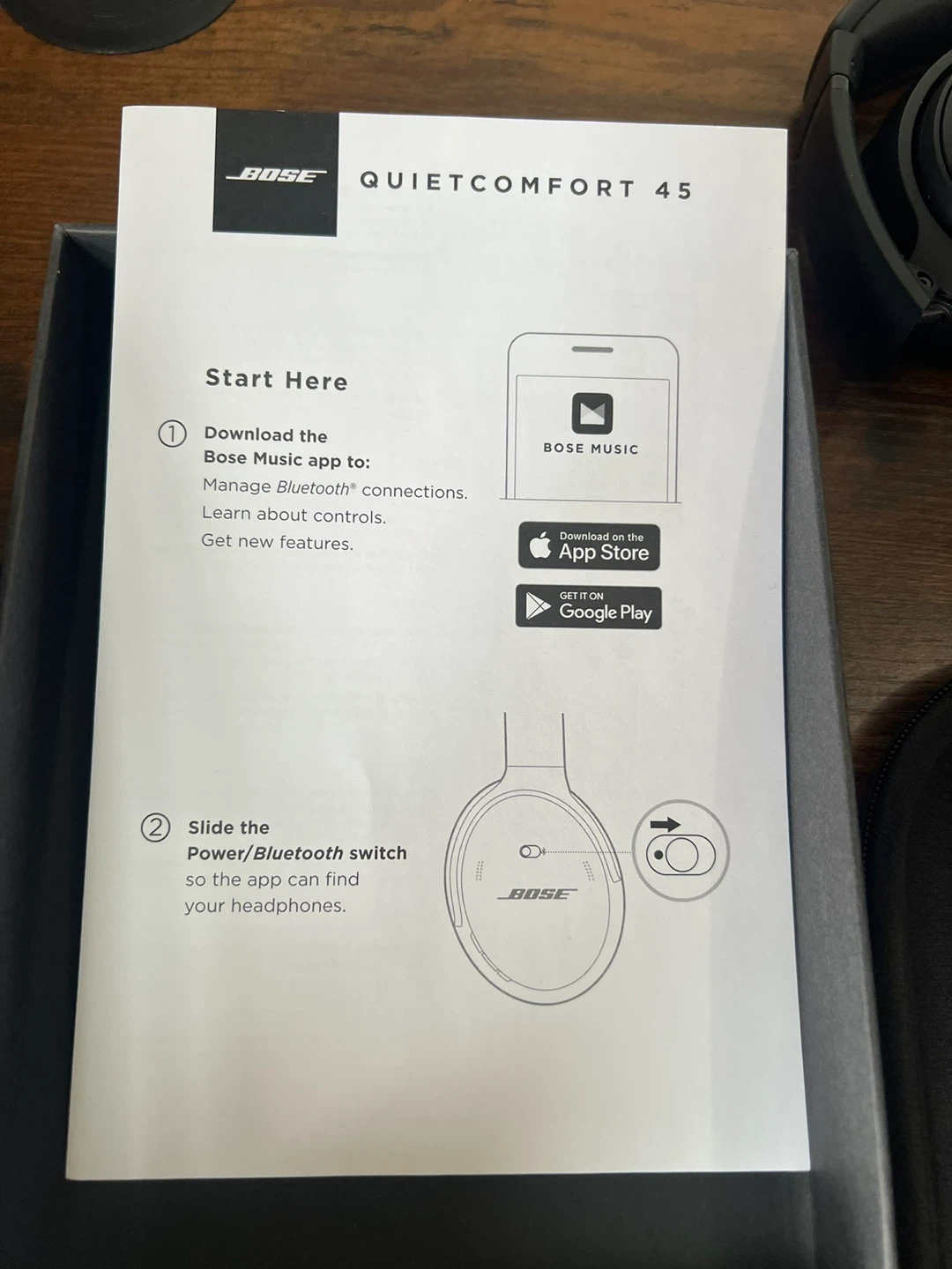 Bose QuietComfort 45 Headphones - Black - photo 2