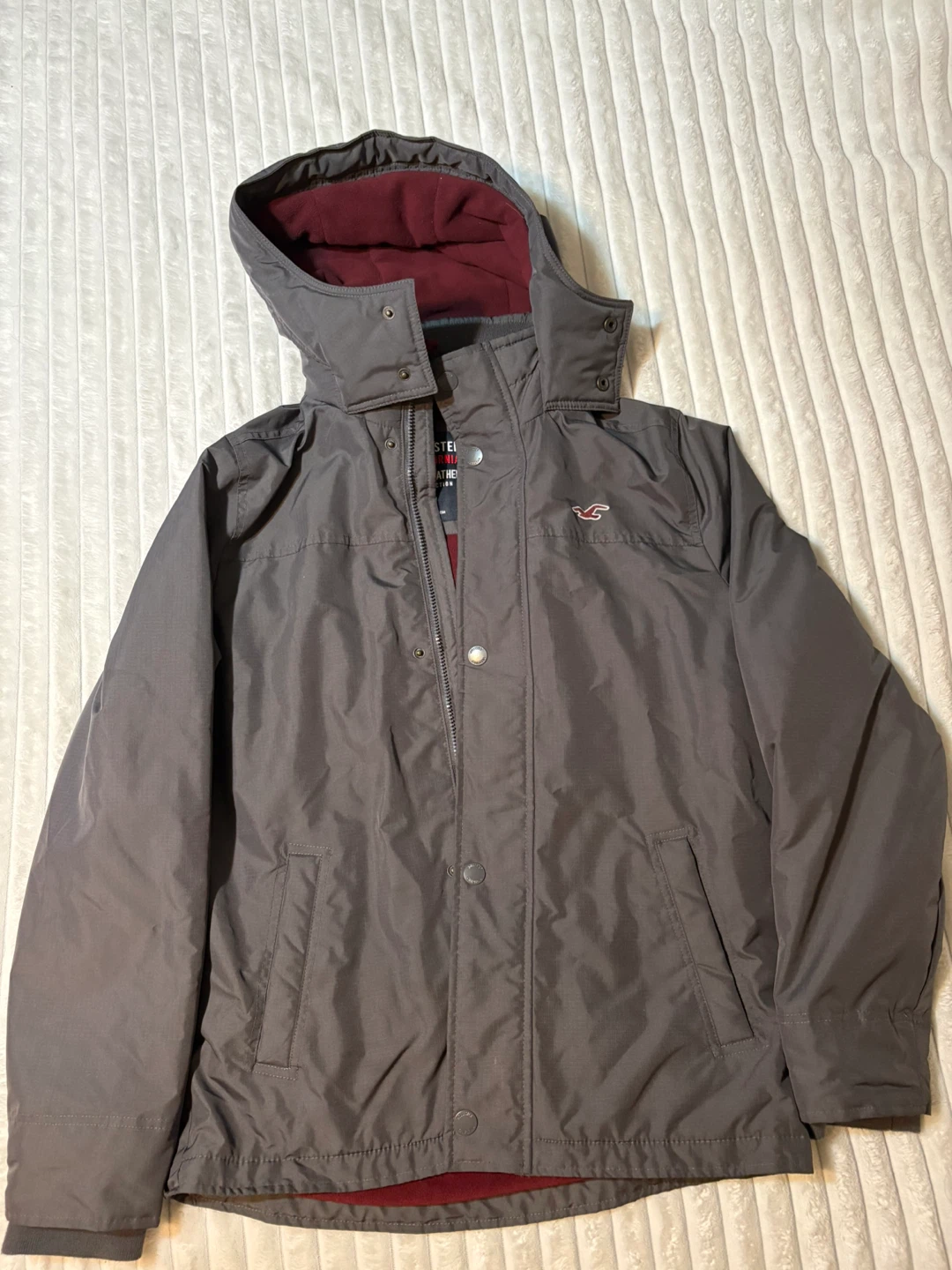 Hollister Grey Hooded Jacket