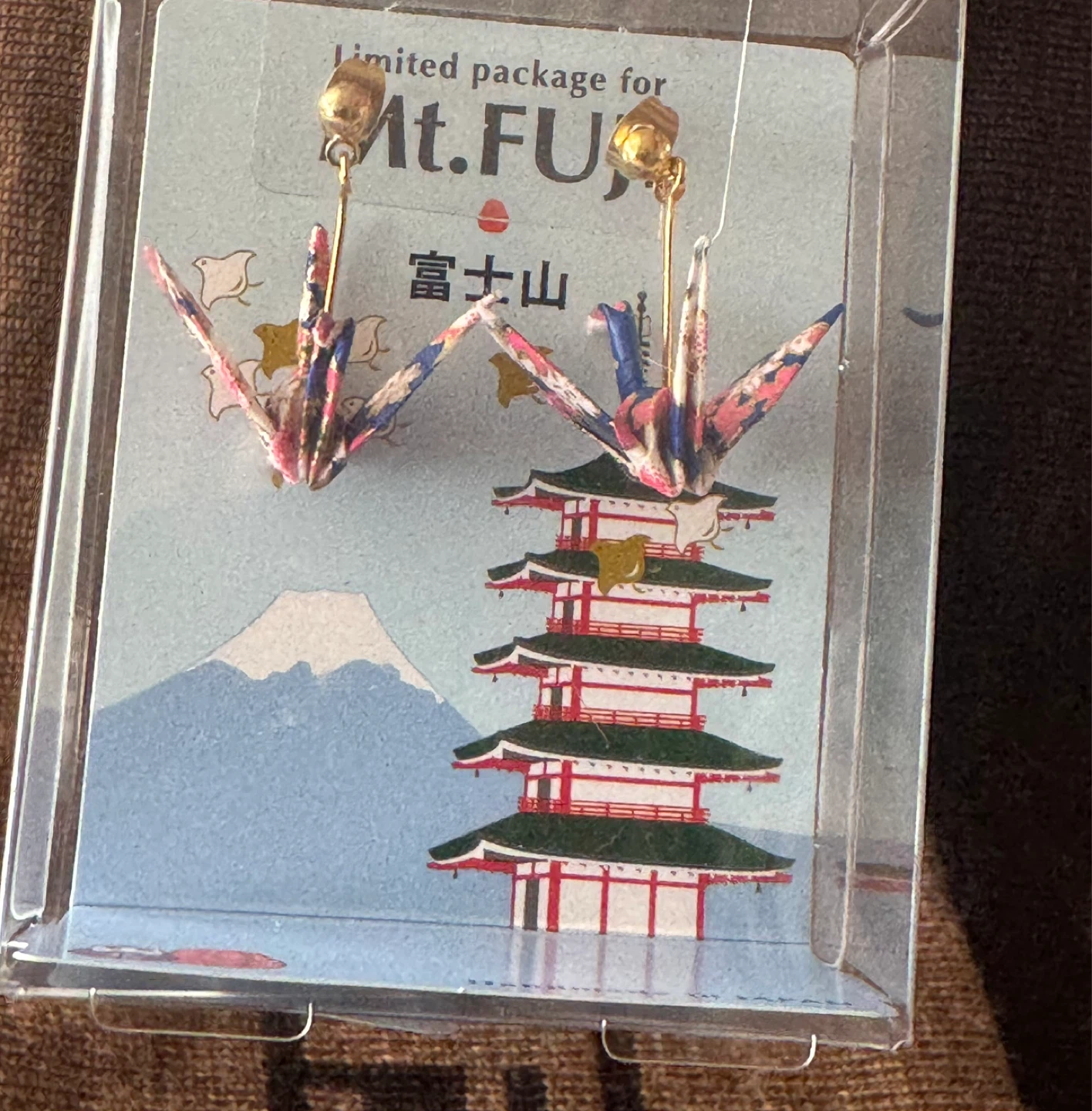 Origami Crane Earrings - Handmade from Japan