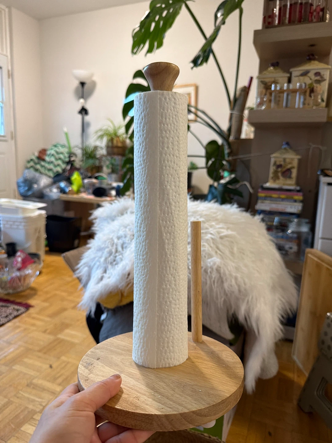 HOMESENSE Wood Paper Towel Holder