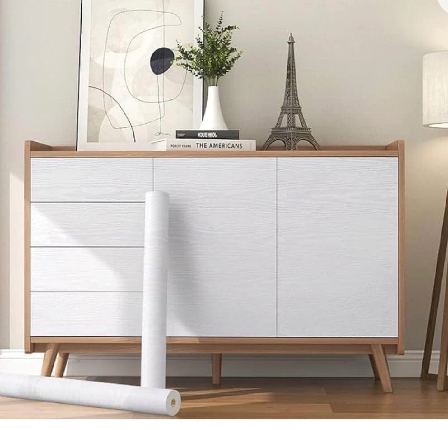 Short or Large white wallpaper rolls - photo 4