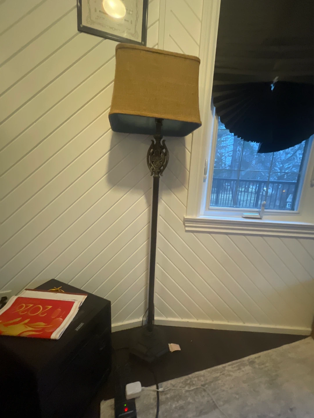 Floor Lamp with Jute Shade