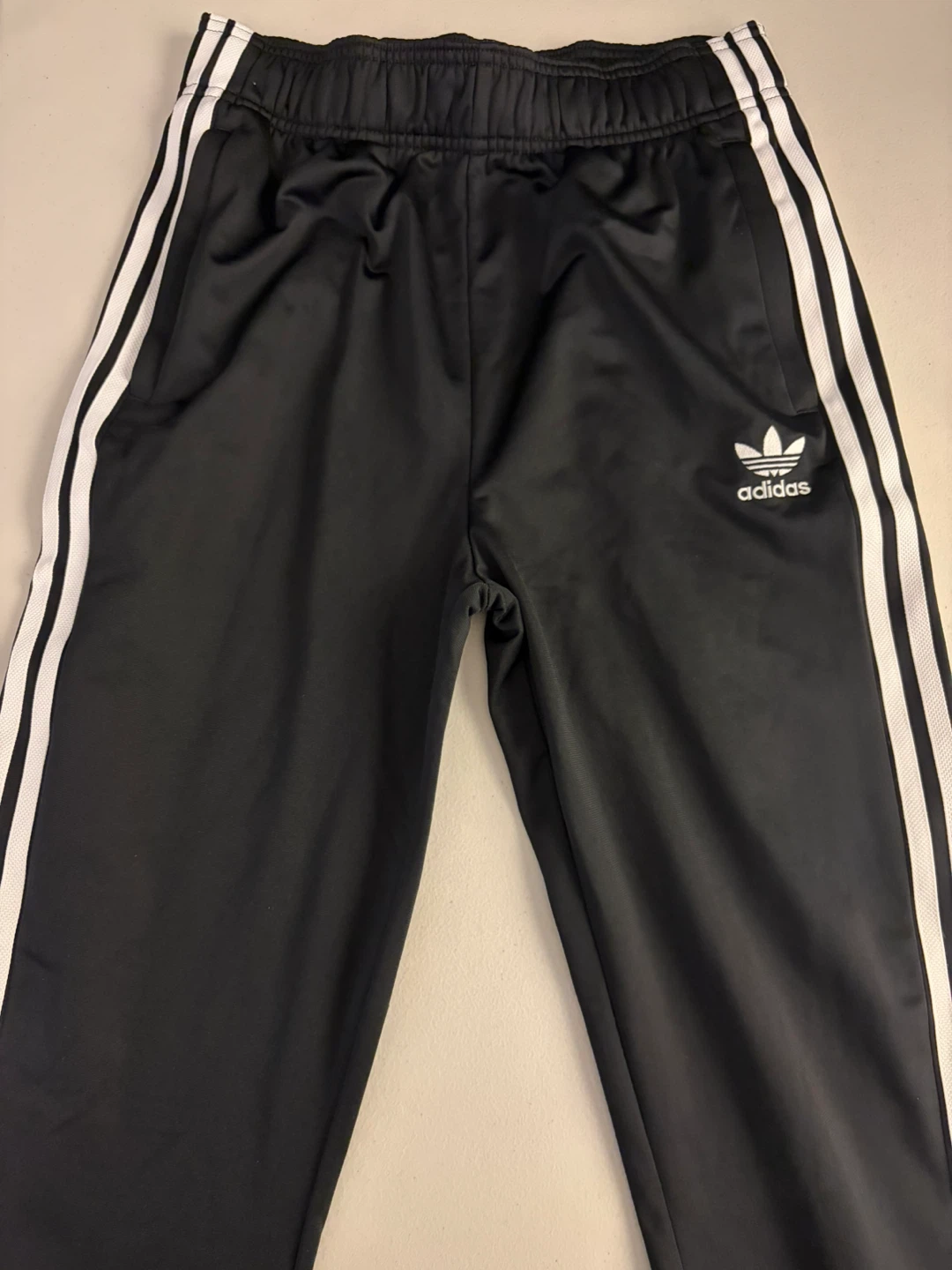 Adidas Track Pants Black White Stripes