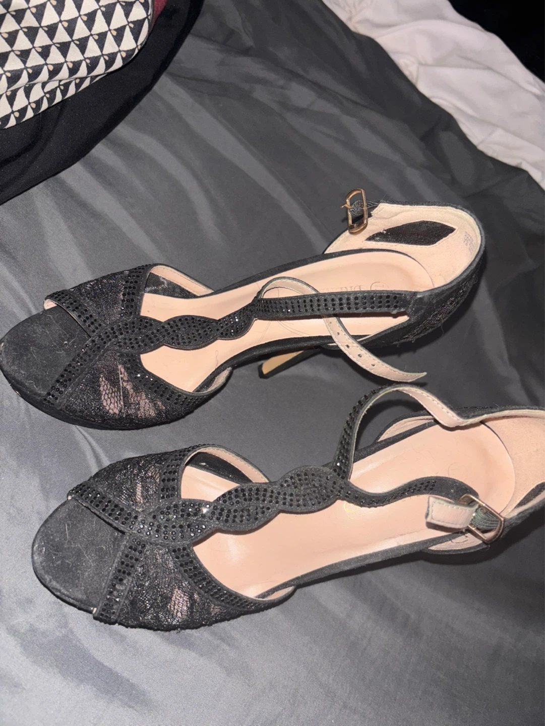 Dream Pairs Black Lace Heels - photo 2